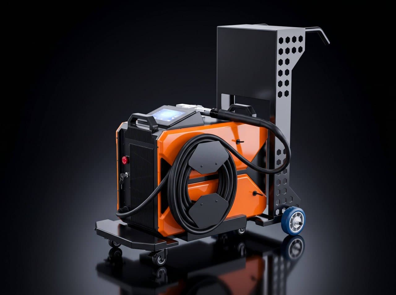 Laser gun + hex cable reel